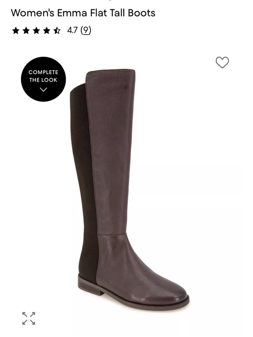 gentle souls by Kenneth Cole Knee Two-Tone Brown Stretch Back Boots